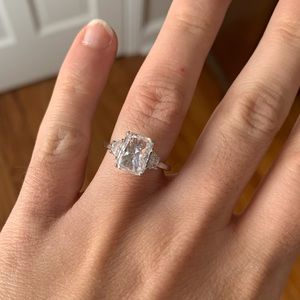 Sterling Silver “Pippa” 3-Stone Ring